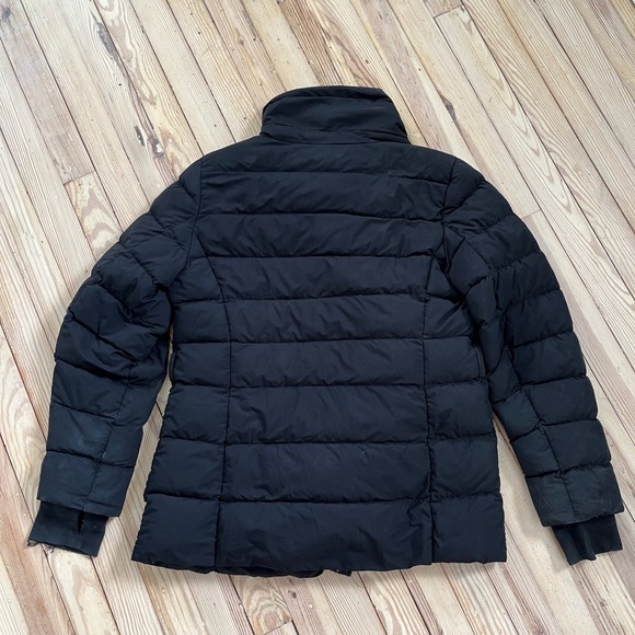 Michael Kors Black Down feather waterfowl Puffer Jacket Mock Neck full Zip Women - Picture 10 of 15